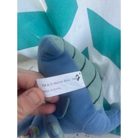 8" Quest for Camelot Devon & Cornwall 2-Headed Dragon 1998 Playworks Bean Plush - Picture 4 of 4